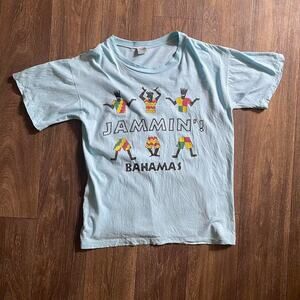 Vintage Bananas Jammin' Bahamas Caribbean Island Souvenir T-shirt